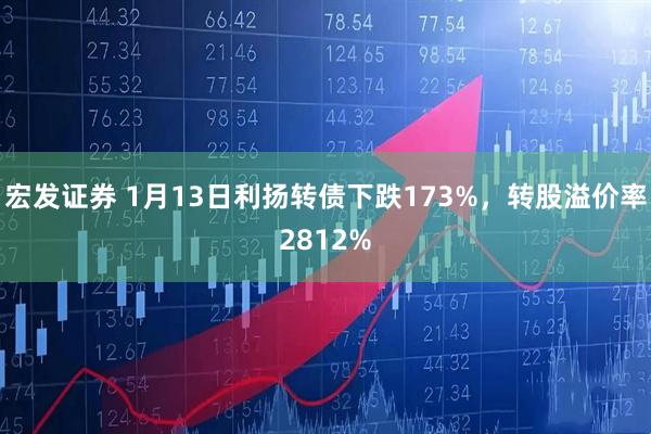 宏发证券 1月13日利扬转债下跌173%，转股溢价率2812%