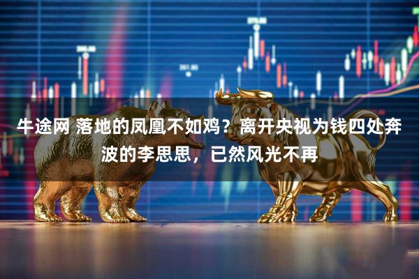 牛途网 落地的凤凰不如鸡？离开央视为钱四处奔波的李思思，已然风光不再