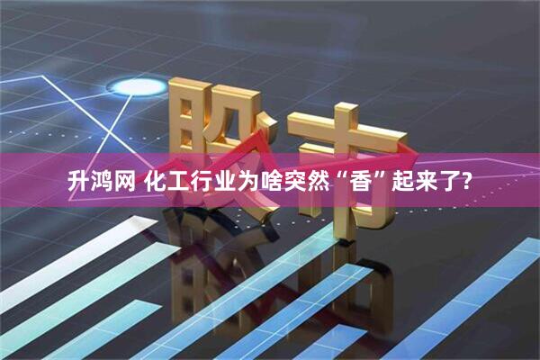 升鸿网 化工行业为啥突然“香”起来了?